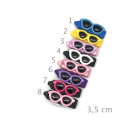 Hunde Haarspange mit Applikation 3,5 cm - Mini Sonnenbrillen Vol. 1