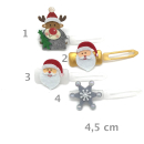 Hunde Haarspange mit Applikation 4,5 cm - es weihnachtet!