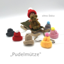 Hunde Haarspange mit Applikation 4,5 cm - Pudelmütze